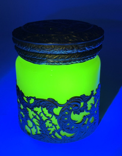 Antique french opaline uranium - antique,
